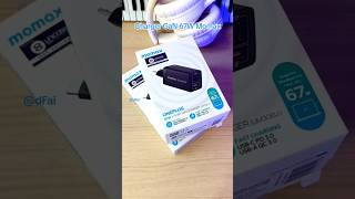 momax charger GaN 5 teknologi smart charging 67W smartphone charger chargeriphone android fyp [upl. by Mellitz]