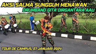 AKSI KEREN SUNGGUH MENAWAN KAK SALMA TARUNI CANTIK AAU AKADEMI ANGKATAN UDARA drumband aau [upl. by Guntar]