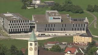 The home of Metrohm Herisau Appenzell Ausserrhoden and the Alpstein mountains [upl. by Tarton]