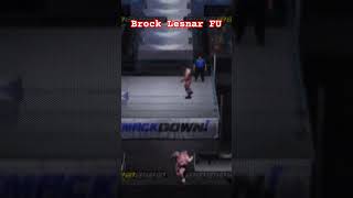 Brock Lesnar FU to John Cena wwe youtubeshorts wwegamer ytshorts gamingchannel wrestling [upl. by Haelam]