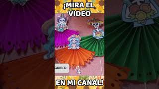 Catrinas de Día De Muertos 🧡 ▶ Como Hacer una Catrina con Papel Crepe de material reciclado [upl. by Anisirhc743]