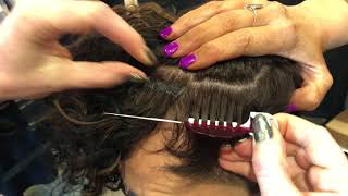 Laura Symons Demos Hairdreams Application and Extension Cutting [upl. by Nwahc]