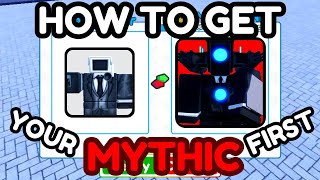 How to get YOUR FIRST MYTHIC for FREE in Toilet Tower Defense [upl. by Ynnos940]