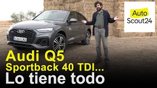 Audi Q5 2021 Sportback 40 TDI lo tiene todo Prueba  Review en español  AutoScout24 [upl. by Whelan754]