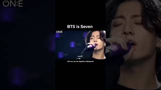 BTS IS SEVEN BTS STAND FOR THEYRE SEVEN BISH bts shorts wearebulletproof fyp viral [upl. by Ymmor]