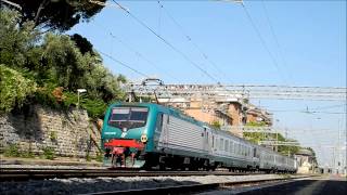 ETR46030 nuova livrea FrecciaBianca  Corsa prova carrozze Pax con E464 in simmetrica [upl. by Elfie]