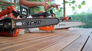 STIHL msa 161t vs Husqvarna T540i XP vs Husqvarna T535i XP vs Echo DCS2500T [upl. by Oniotna]