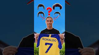 Ronaldo Hairstyle Challenge ❓🤔✂️ ronaldo shorts cr7 worldcup soccer cristiano football [upl. by Meara]