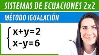 Resolver SISTEMAS 2x2 📌 Método IGUALACIÓN [upl. by Sitoiganap]