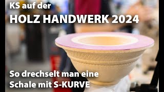 Schale mit quotSKurvequot auf der Holz Handwerk 2024 in Nürnberg [upl. by Egroej]