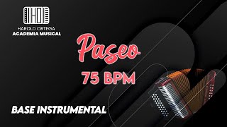 PISTA BASE RITMICA PASEO VALLENATO  75 BPM [upl. by Atel]