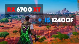 RX 6700 XT Fortnite  Performance Mode  Intel i5 12400f  RX 6700 XT [upl. by Cima]