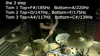 Tuning your drums Video  examples using tunebot by Geoff Fry [upl. by Nnylakcaj]