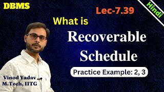 L739  Recoverable Schedule in DBMS  Irrecoverable Schedules in DBMS  Recoverability [upl. by Cedar]