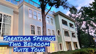 Saratoga Springs Two Bedroom Suite Tour  Disney World Resorts [upl. by Acnoib]