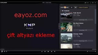 kmplayer çift altyazı ekleme [upl. by Bloom338]