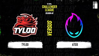 TYLOO vs ATOX  ESL Challenger League S48  AP Finals [upl. by Nosiaj]