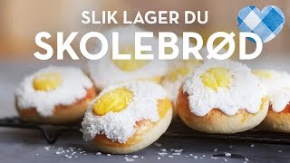 Verdens beste skolebrød med vaniljekrem Slik lager du det  TINE Kjøkken [upl. by Yenor]