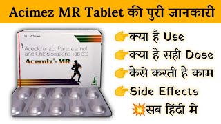 Acemiz MR Tablet Uses  Price  Composition  Dose  Side Effects  Review  in Hindi [upl. by Affer]