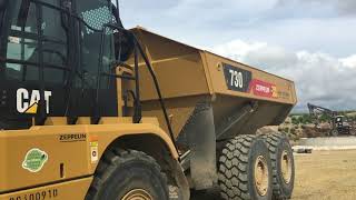 CAT 730 Articulated Dump Truck Walkaround [upl. by Hitchcock997]