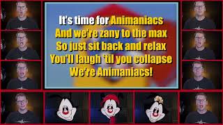 Animaniacs Theme  KARAOKE Lyric Video [upl. by Carmela]