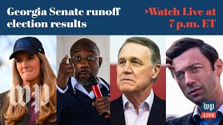 Analysis and results from Georgia Senate runoff elections  15 FULL LIVE STREAM [upl. by Akirdnwahs]