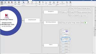 Zeitplanansicht mit MindManager 2018 für Windows [upl. by Nedla221]