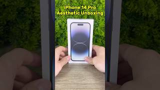 iPhone 14 Pro Aesthetic Unboxing🤍 apple appleiphone iphone iphone15 iphone16 iphone14pro [upl. by Teryl]