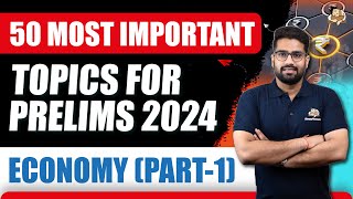 Revise Economy for UPSC Prelims 2024  50 Important Topics Series [upl. by Sirret]