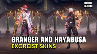 Hayabusa and Granger Exorcist Skins First Look  Entrance Animation  Mobile Legends [upl. by Hgielime]