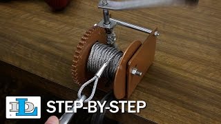 Installing Cable on Worm Gear Winches  StepByStep [upl. by Vandervelde]