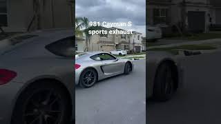 6MT 981 Cayman S with sports exhaust sound [upl. by Adihsaar]