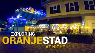 NIGHT WALK in Aruba with focus on RESTAURANTS [upl. by Gasser]