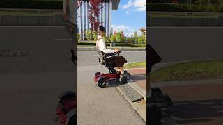 Easy drive over the obstacles excellent climbing ability OmniWheel electric wheelchairscooter [upl. by Ellis]