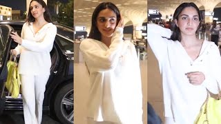 Kiara Advani Without Makeup Visuals  Mumbai Airport  Filmyfocuscom [upl. by Dionis]