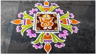 Karthigai Deepam Special Rangoli Design 2024 Rangoli  New  Easy  Sashti Pooja  Kolam  Festival [upl. by Lehmann]