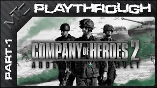 Company of Heroes 2  Ardennes Assault  Twin Villages Intro Mission [upl. by Eelanaj]