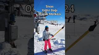 Sivas Yıldız Dağı Kayak Merkezi 2024 kayak snowboard skiing turkey sivas [upl. by Kirred]