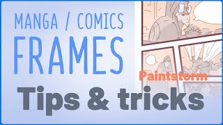 TUTORIAL 🔹 PAINTSTORM STUDIO 🔹 how to create MANGA  COMICS FRAMES [upl. by Hanni]