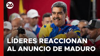 VENEZUELA  Líderes de América reaccionaron al anuncio de victoria de Maduro [upl. by Octave]