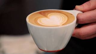 How to Make a Latte Art Heart  Perfect Coffee [upl. by Bardo374]