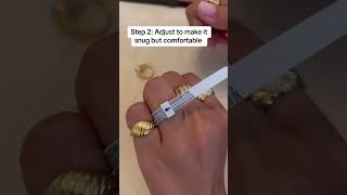 How to use a ring sizer ⭐️ Find your perfect size every time with our FREE ring sizer 😎🧿 [upl. by Noyad5]