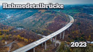 Sprengung der Rahmedetalbrücke in Lüdenscheid 2023 Public Viewing ein Teil der A45 fällt [upl. by Llenoil]