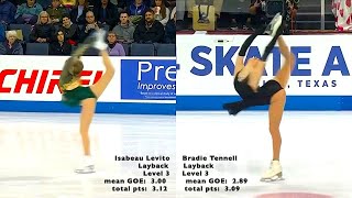 Skate America women SP spin side by sides [upl. by Angle30]