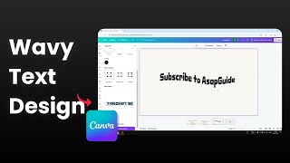 How to Create Wavy Text in Canva [upl. by Nayllij]