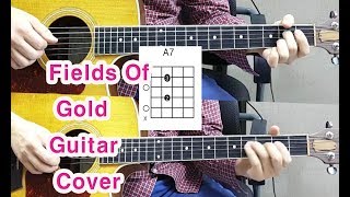 Sting Fields Of Gold Acoustic Guitar CoverChords 배우기 [upl. by Alix670]