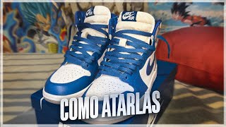 COMO ATAR JORDAN 1 HIGH EN 2024 La forma correcta How to LACE JORDAN 1 HIGH [upl. by Gelb]