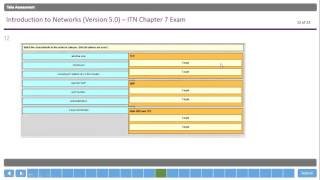 CISCO  CISCO Networking Academy  CCNA 1   Chapter 7 Exam  Latest [upl. by Eednam70]