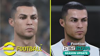 eFootball 2022 PES 2022 vs PES 2021 Graphics Comparison [upl. by Zacharias91]