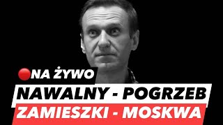 ALEKSIEJ NAWALNY – POGRZEB NA ŻYWO❗TŁUM LUDZI I INTERWENCJE OMONU W MOSKWIE [upl. by Aneleiram]